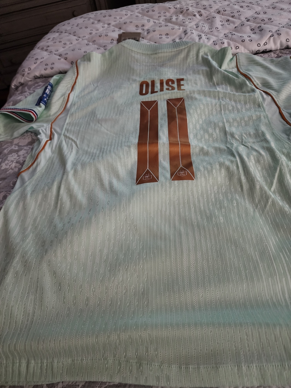 Olise #11 Mint Green Soccer Jersey